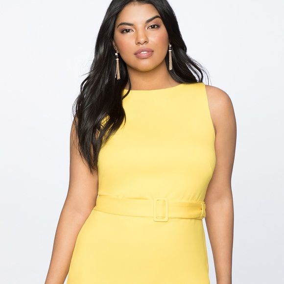 NWT Eloquii Belted Sheath Dress - Picture 1 of 3